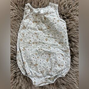 Rylee+ Cru Floral Cotton Onesie, Size 2T